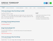 Tablet Screenshot of greggtownship.org